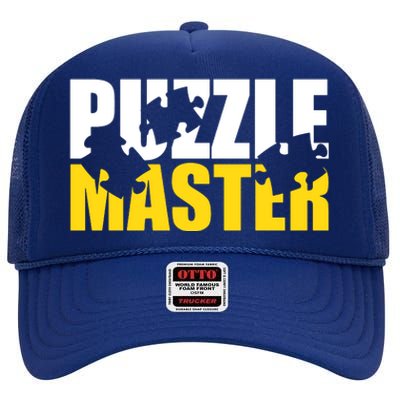 Jigsaw Puzzle Master High Crown Mesh Back Trucker Hat