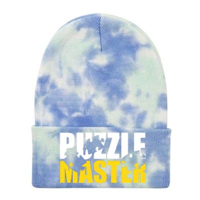 Jigsaw Puzzle Master Tie Dye 12in Knit Beanie