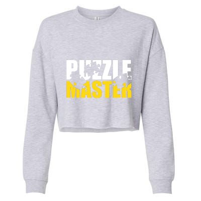 Jigsaw Puzzle Master Cropped Pullover Crew