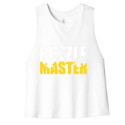 Jigsaw Puzzle Master Women's Racerback Cropped Tank