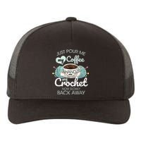 Just Pour Me My Coffee Hand Me My Crochet Yupoong Adult 5-Panel Trucker Hat