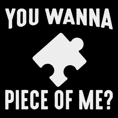 Jigsaw Puzzle Master Puzzle King Queen You Wanna Piece Of Me T-Shirt