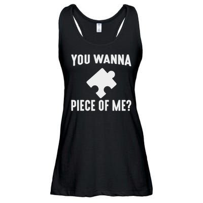 Jigsaw Puzzle Master Puzzle King Queen You Wanna Piece Of Me Ladies Essential Flowy Tank