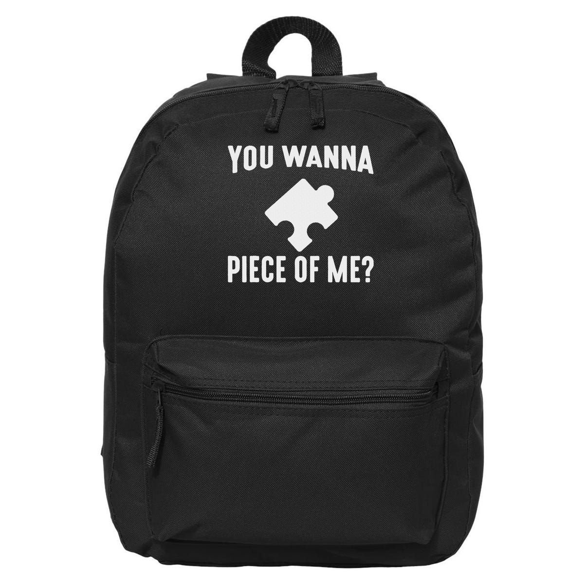 Jigsaw Puzzle Master Puzzle King Queen You Wanna Piece Of Me 16 in Basic Backpack