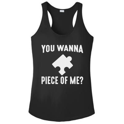 Jigsaw Puzzle Master Puzzle King Queen You Wanna Piece Of Me Ladies PosiCharge Competitor Racerback Tank
