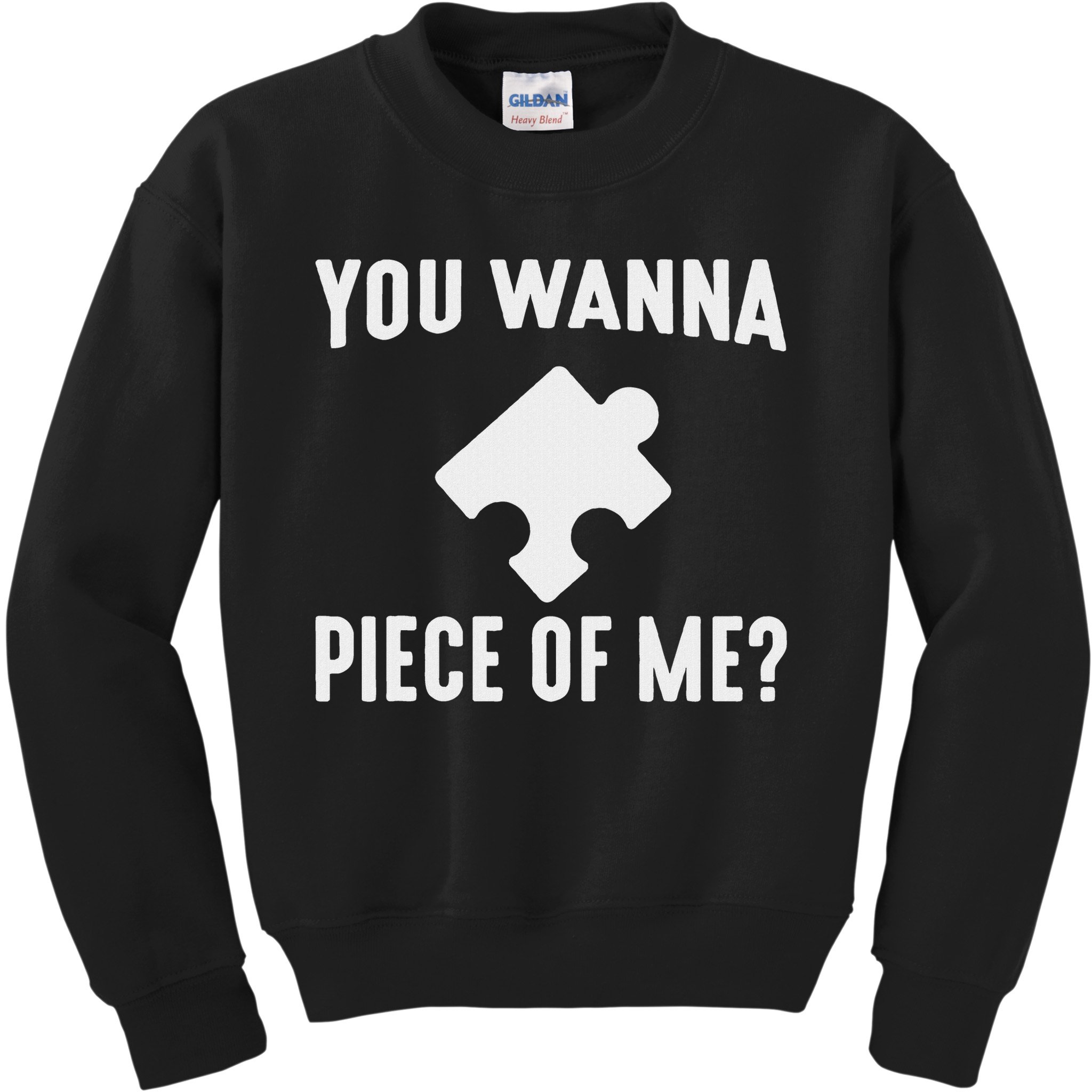 Jigsaw Puzzle Master Puzzle King Queen You Wanna Piece Of Me Kids Sweatshirt