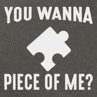 Jigsaw Puzzle Master Puzzle King Queen You Wanna Piece Of Me Cotton Canvas Backpack