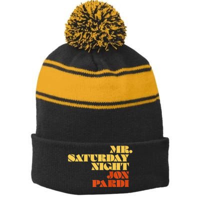 Jon Pardi Mr. Saturday Night Stripe Pom Pom Beanie