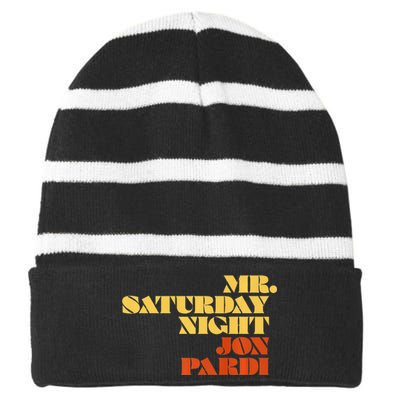 Jon Pardi Mr. Saturday Night Striped Beanie with Solid Band