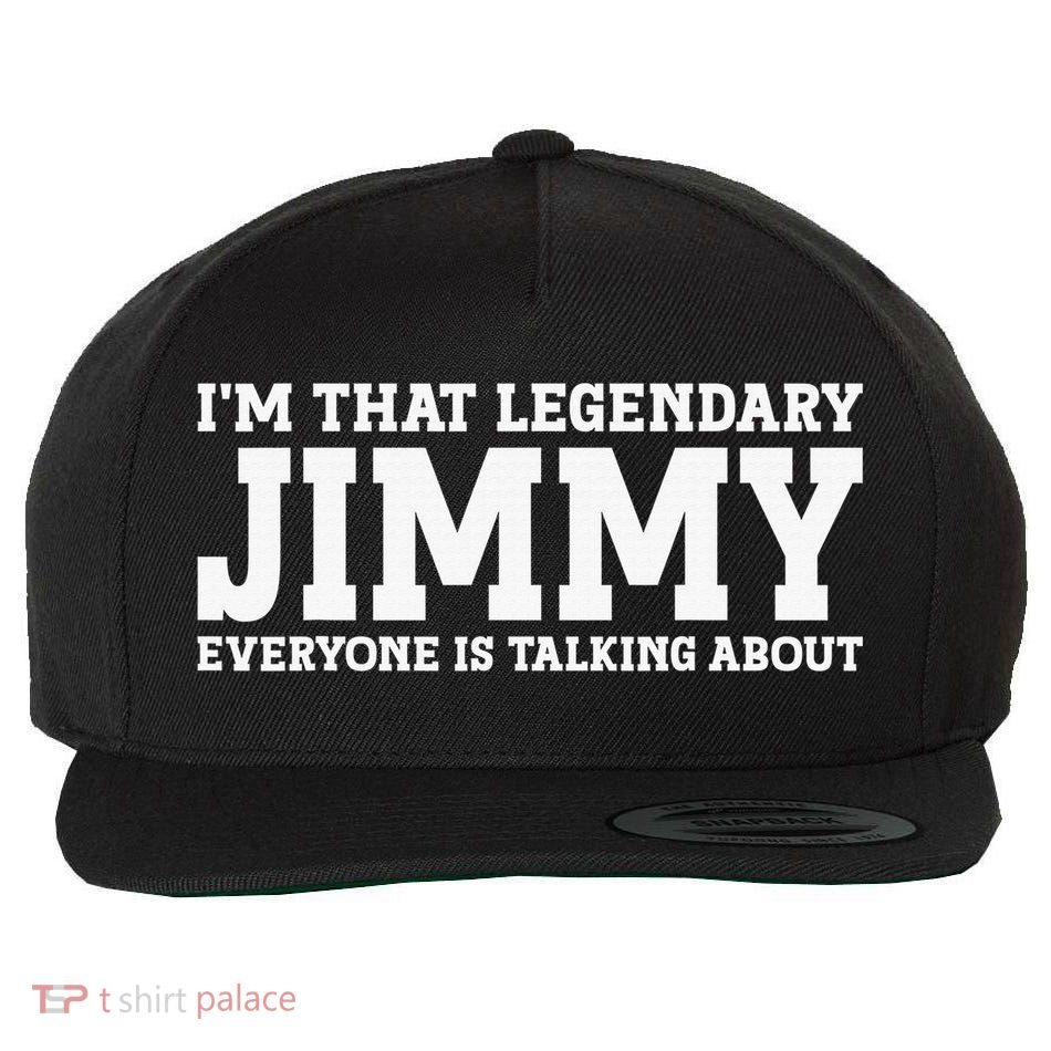 Jimmy Personal Name Funny Jimmy Wool Snapback Cap