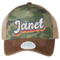 Janet Personalized Name Custom Lettering 70S Legacy Tie Dye Trucker Hat