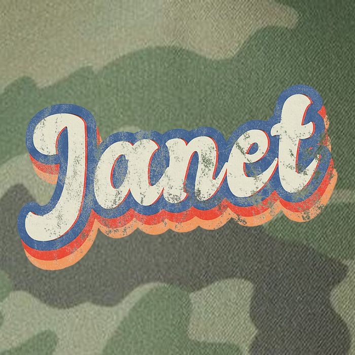 Janet Personalized Name Custom Lettering 70S Legacy Tie Dye Trucker Hat