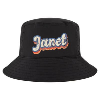 Janet Personalized Name Custom Lettering 70S Cool Comfort Performance Bucket Hat