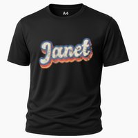 Janet Personalized Name Custom Lettering 70S Performance Shirt