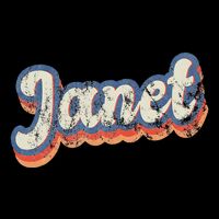Janet Personalized Name Custom Lettering 70S Tall T-Shirt