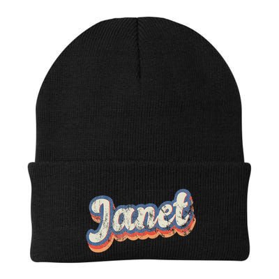 Janet Personalized Name Custom Lettering 70S Beanie