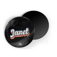 Janet Personalized Name Custom Lettering 70S Magnet