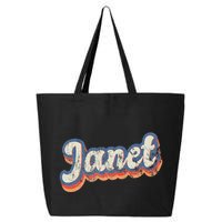 Janet Personalized Name Custom Lettering 70S 25L Jumbo Tote