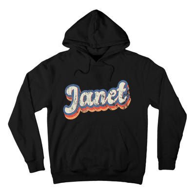 Janet Personalized Name Custom Lettering 70S Tall Hoodie