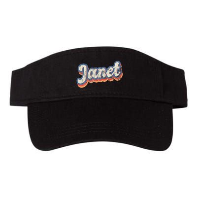 Janet Personalized Name Custom Lettering 70S Visor
