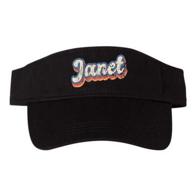 Janet Personalized Name Custom Lettering 70S Valucap Bio-Washed Visor