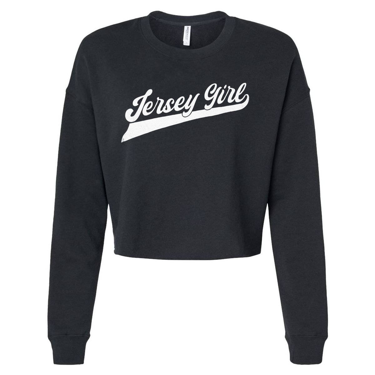 Jersey Proud New Jersey Woman New Jersey Cropped Pullover Crew