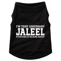 Jaleel Personal Name First Name Funny Jaleel Doggie Tank