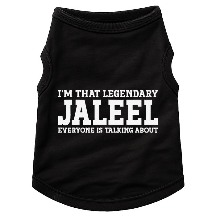 Jaleel Personal Name First Name Funny Jaleel Doggie Tank