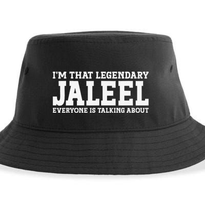 Jaleel Personal Name First Name Funny Jaleel Sustainable Bucket Hat