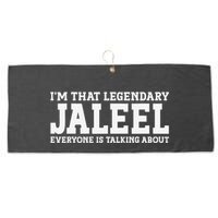 Jaleel Personal Name First Name Funny Jaleel Large Microfiber Waffle Golf Towel