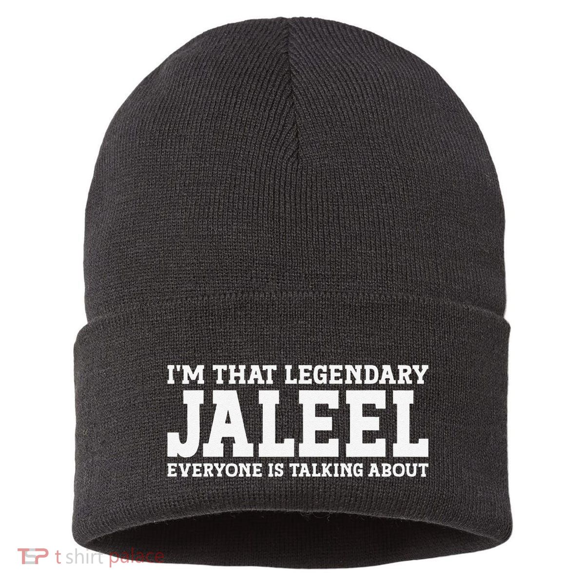 Jaleel Personal Name First Name Funny Jaleel Sustainable Knit Beanie