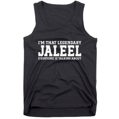 Jaleel Personal Name First Name Funny Jaleel Tank Top