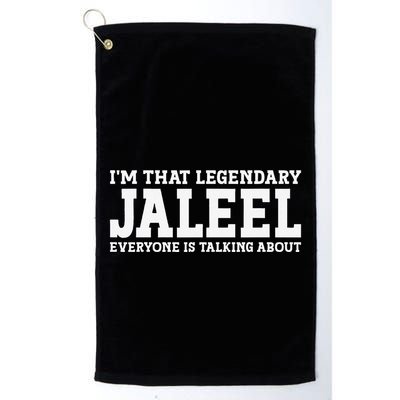 Jaleel Personal Name First Name Funny Jaleel Golf Towel
