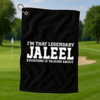 Jaleel Personal Name First Name Funny Jaleel Golf Towel