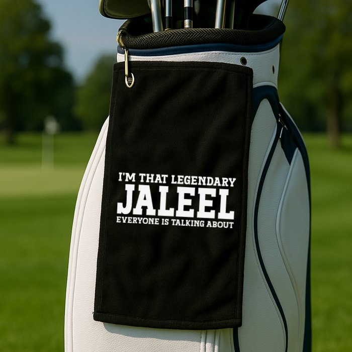 Jaleel Personal Name First Name Funny Jaleel Golf Towel