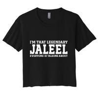 Jaleel Personal Name First Name Funny Jaleel Crop Top