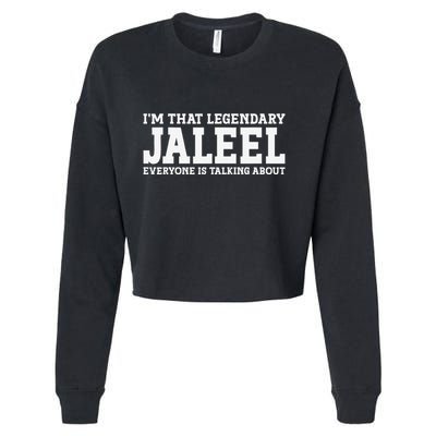 Jaleel Personal Name First Name Funny Jaleel Cropped Pullover Crew