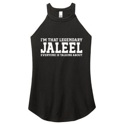 Jaleel Personal Name First Name Funny Jaleel Women's Perfect Tri Rocker Tank