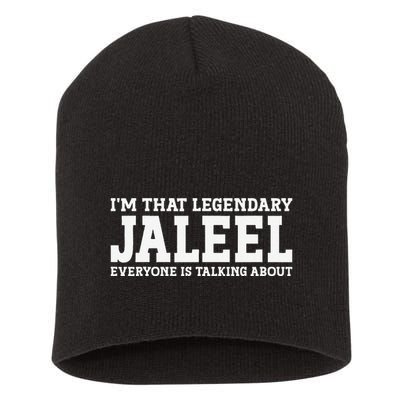 Jaleel Personal Name First Name Funny Jaleel Short Acrylic Beanie