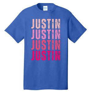 Justin Personalized Name I Love Justin Tall T-Shirt