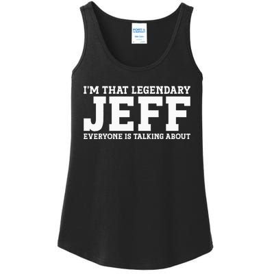 Jeff Personal Name First Name Funny Jeff Ladies Essential Tank