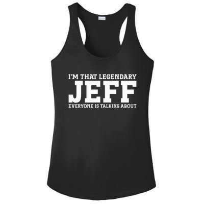 Jeff Personal Name First Name Funny Jeff Ladies PosiCharge Competitor Racerback Tank