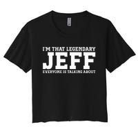 Jeff Personal Name First Name Funny Jeff Women's Crop Top Tee