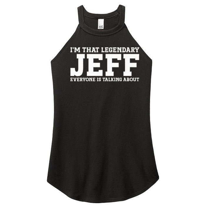 Jeff Personal Name First Name Funny Jeff Women's Perfect Tri Rocker Tank