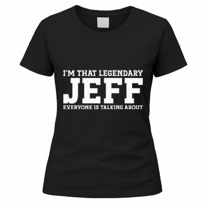 Jeff Personal Name First Name Funny Jeff Women's T-Shirt