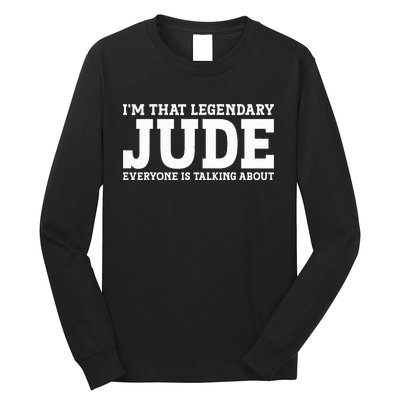 Jude Personal Name Funny Jude Long Sleeve Shirt