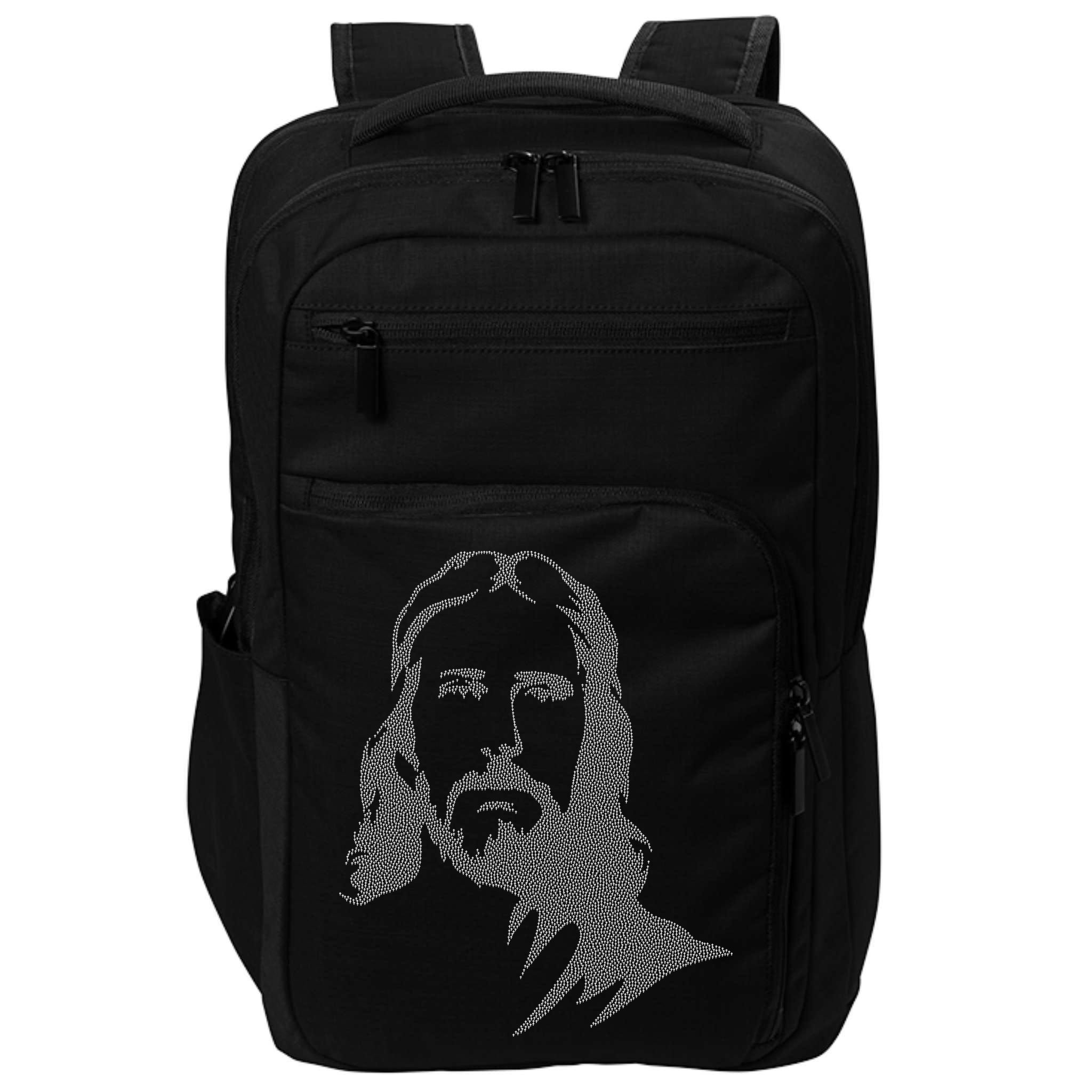 Jesus Portrait Outline Impact Tech Backpack