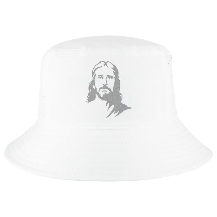 Jesus Portrait Outline Cool Comfort Performance Bucket Hat