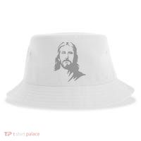 Jesus Portrait Outline Sustainable Bucket Hat
