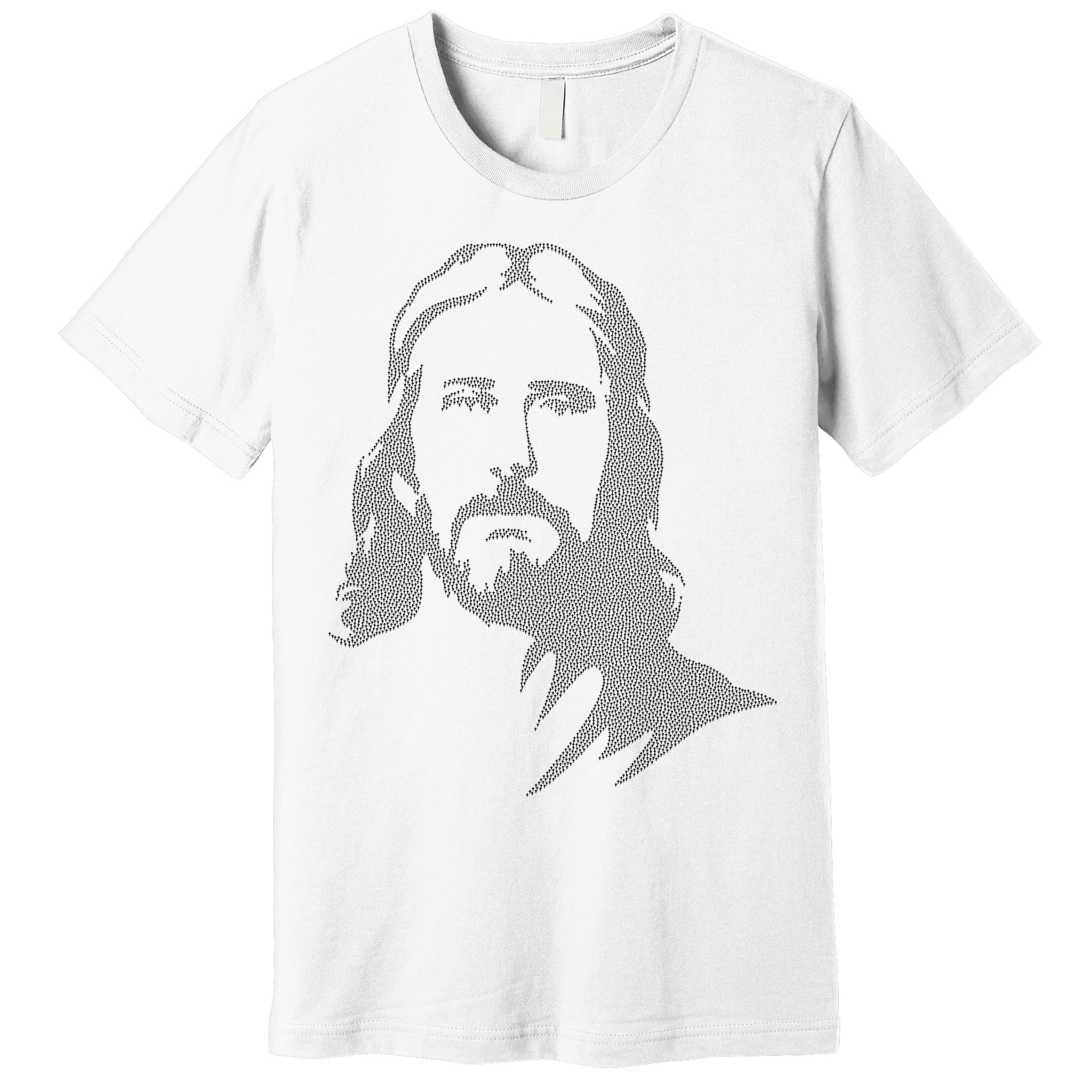 Jesus Portrait Outline Premium T-Shirt